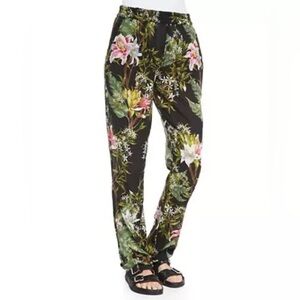 ISABEL MARANT Étoile Wilford High Rise Tropical Floral Beachy Tiki Print Pants